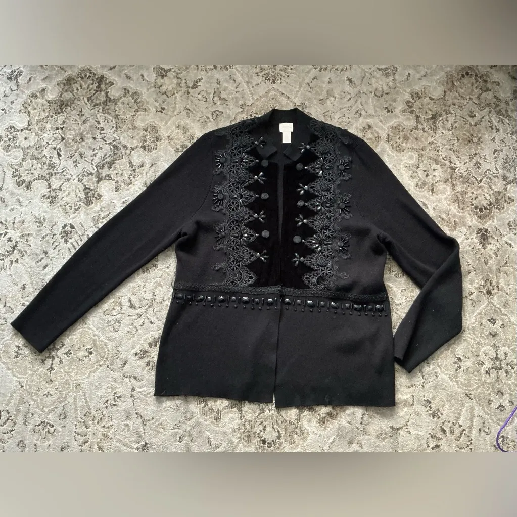 Chico’s DRESSY EMBELLISHED jacket 🌹🌹 - Image 5