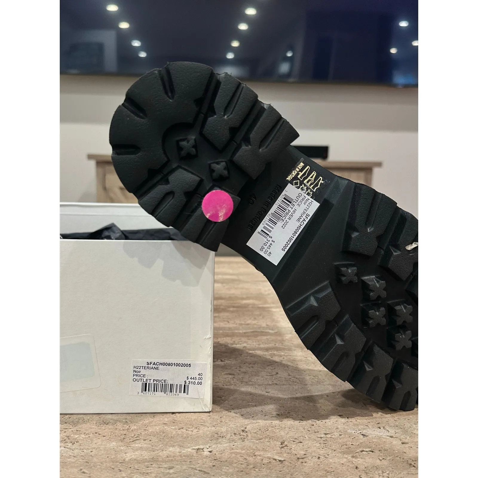 NEW Sandro Leather Loafers with Thick Notched Soles size 40 - Image 10