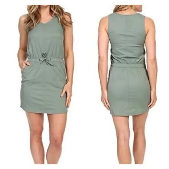 The North Face Athletic Dress Women's small Green Sleeveless Lightweight Nylon - Image 2