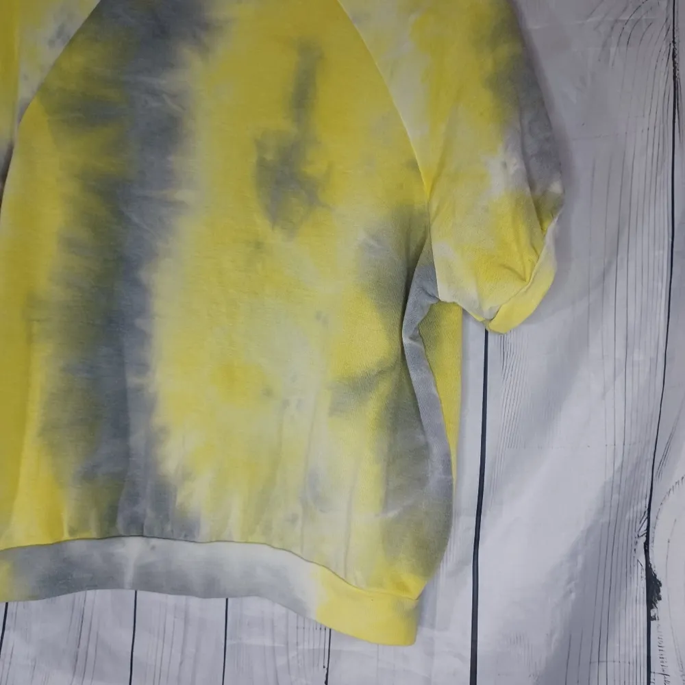 Painted Threads Yellow and Gray Tie-Dye Women's Top - Image 9