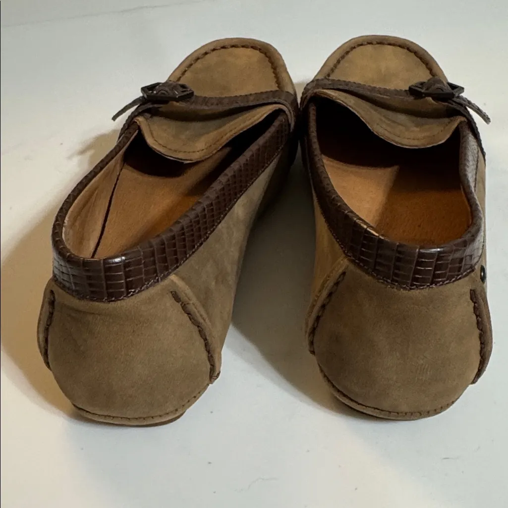 UGG Tan and Brown Suede Loafers - Image 7