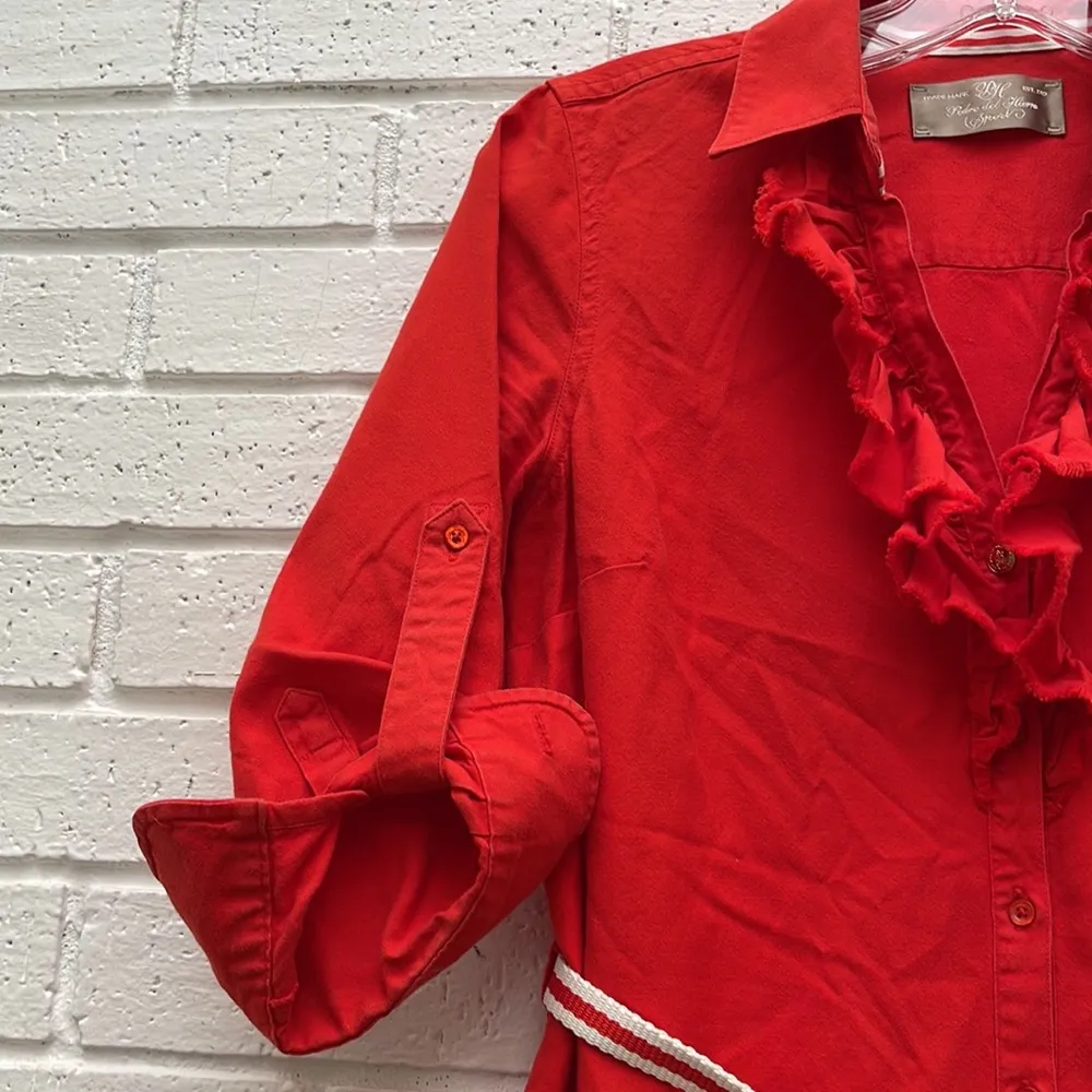 Woman’s cotton dress with belt Size 8 - Image 4