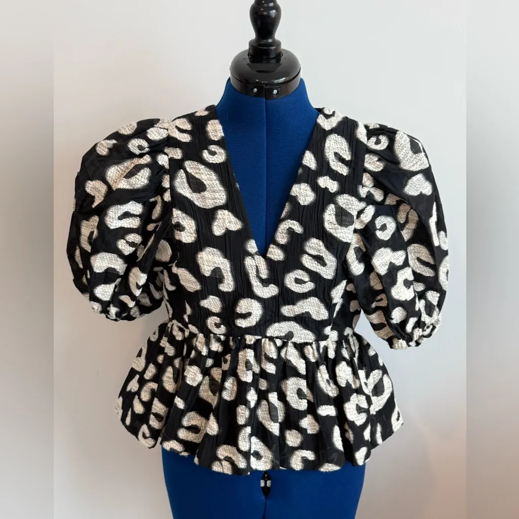 Hunter Bell Black Leighton Blouse - Image 3