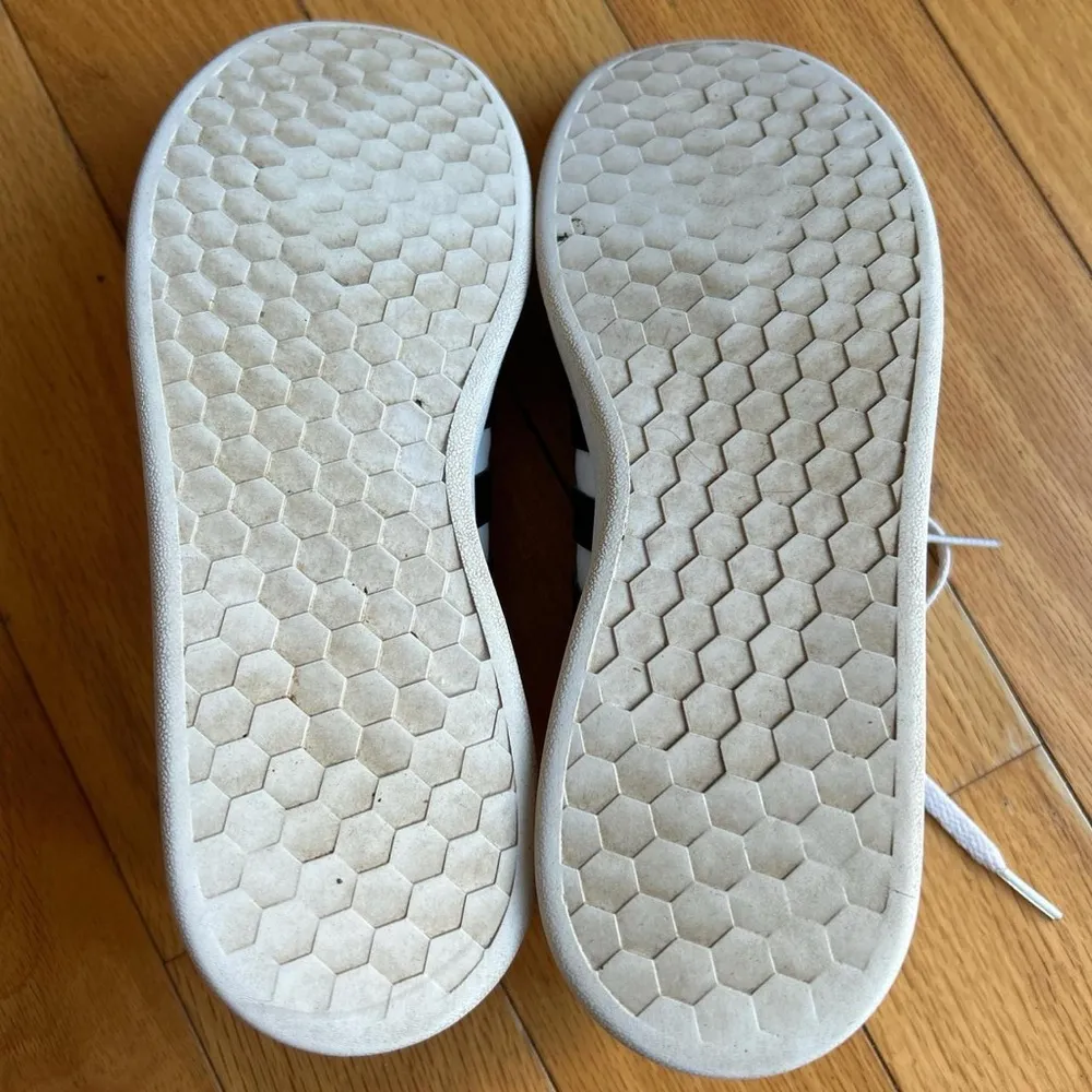 Adidas Grand Court Sneakers white with black adidas logo European size 38.5 - Image 5