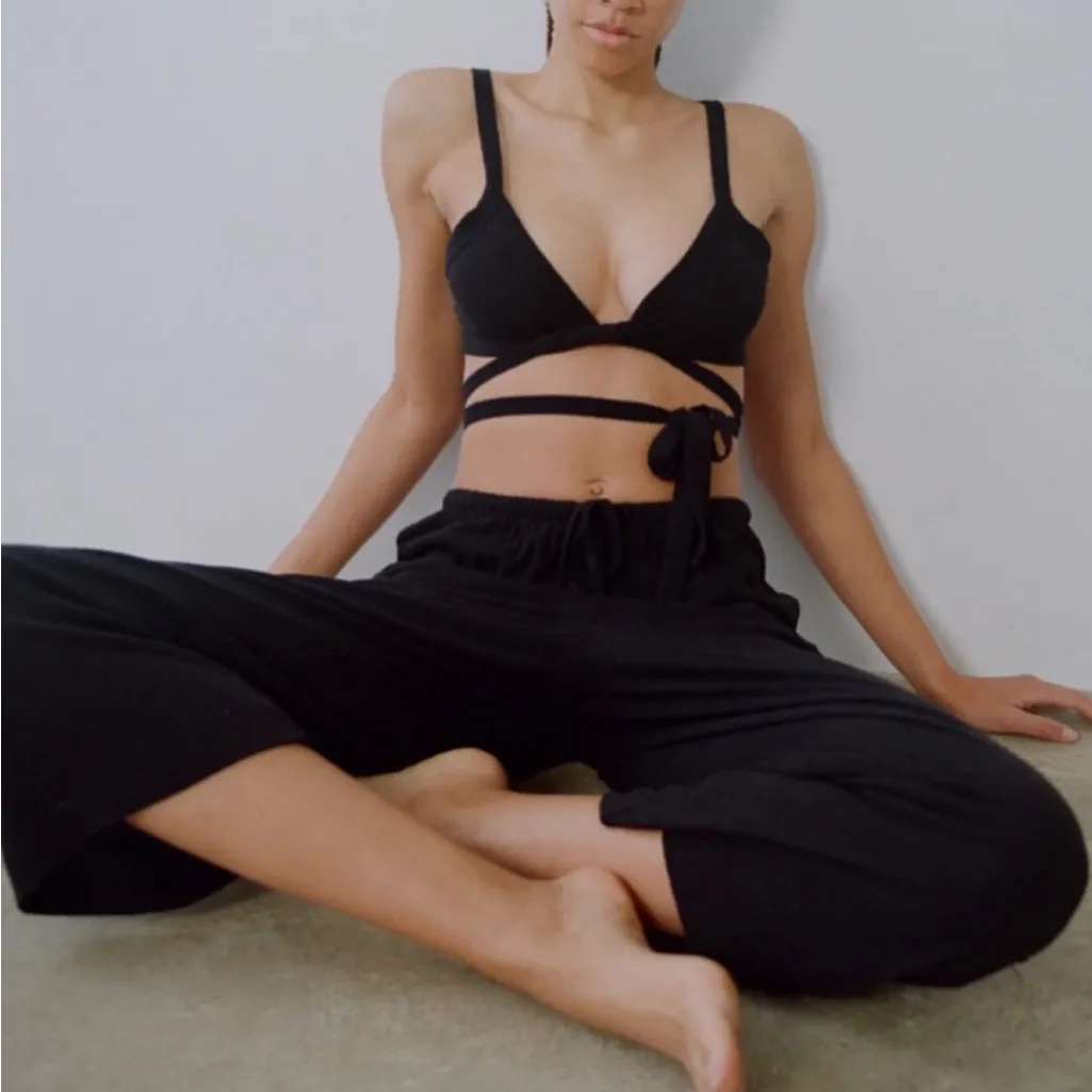 OZMA of California Sunset Wrap Bra Top – Medium Taupe Slow Fashion Basic Tan - Image 6