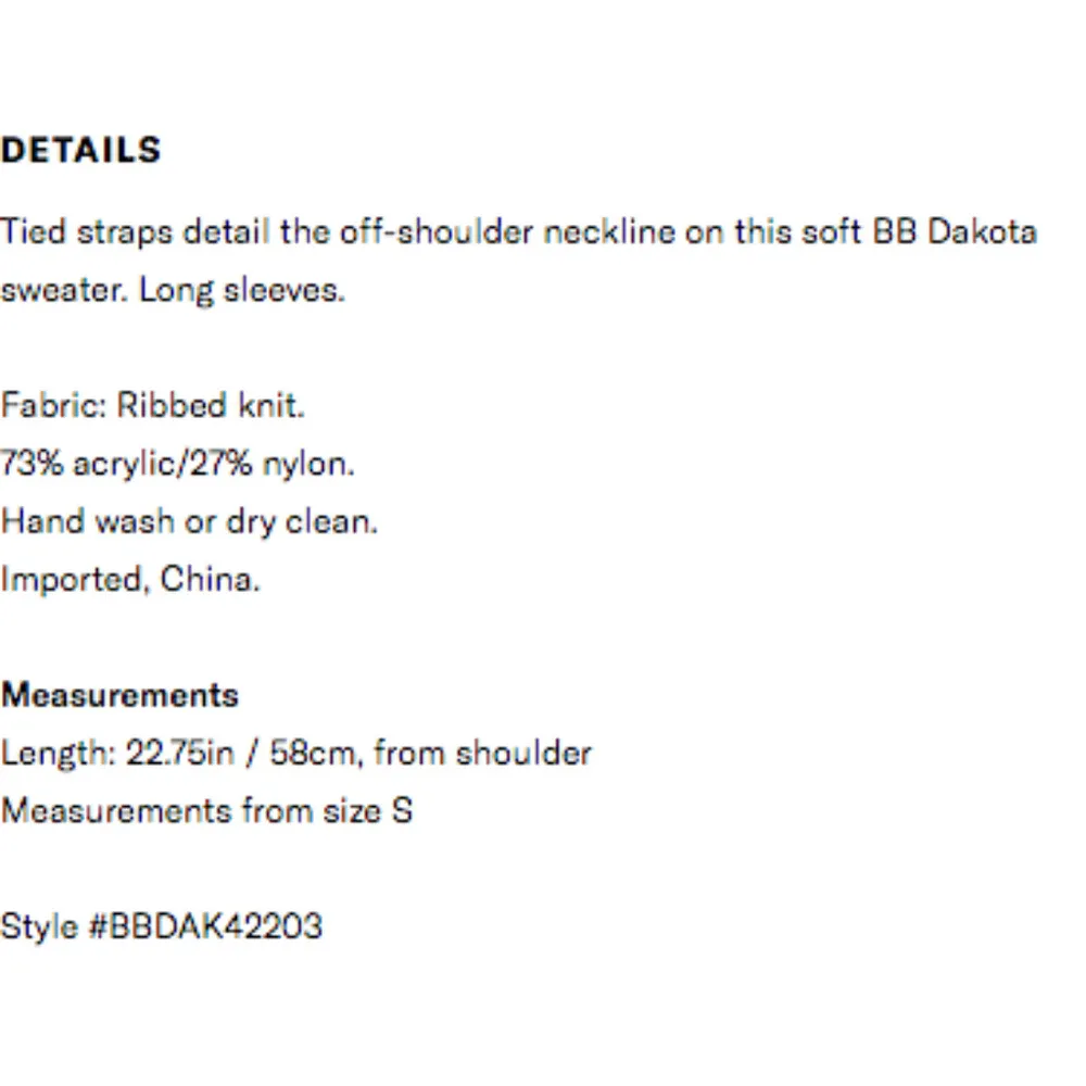 💕BB DAKOTA💕 Mellie Tie Shoulder Ribbed Sweater - Image 7