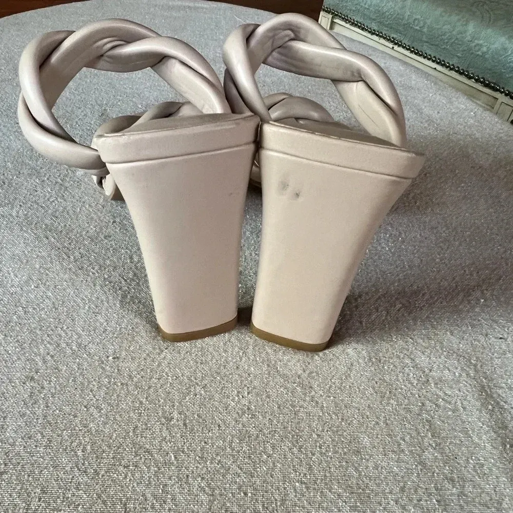 Open Edit Remmy Twist Sandal Ivory Sz 6.5M Women’s Block Heel Square Toe - Image 7