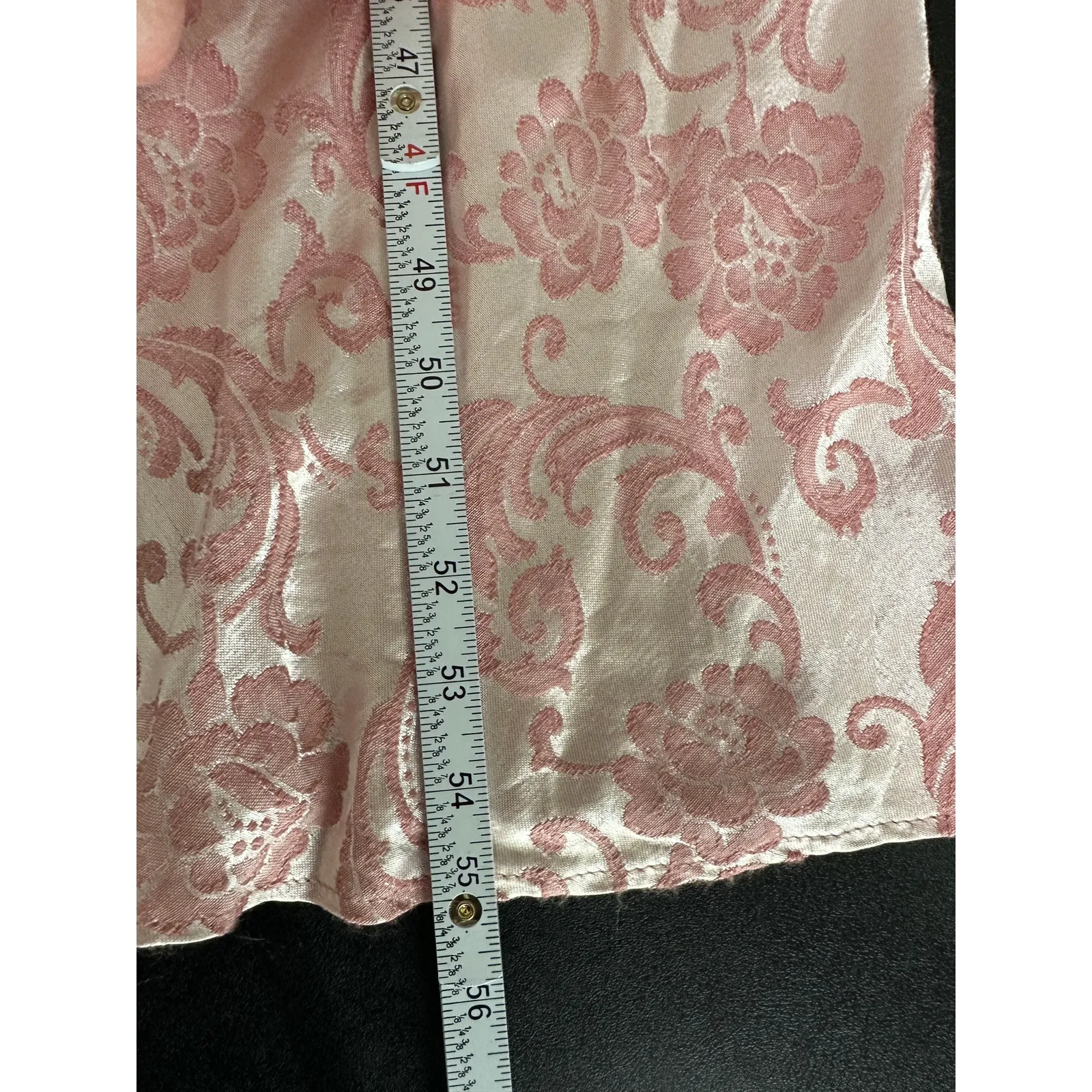 Roberta Womens Y2K Pink Floral Paisley Velvet Baby Doll Maxi Dress Gown Size 0 - Image 11