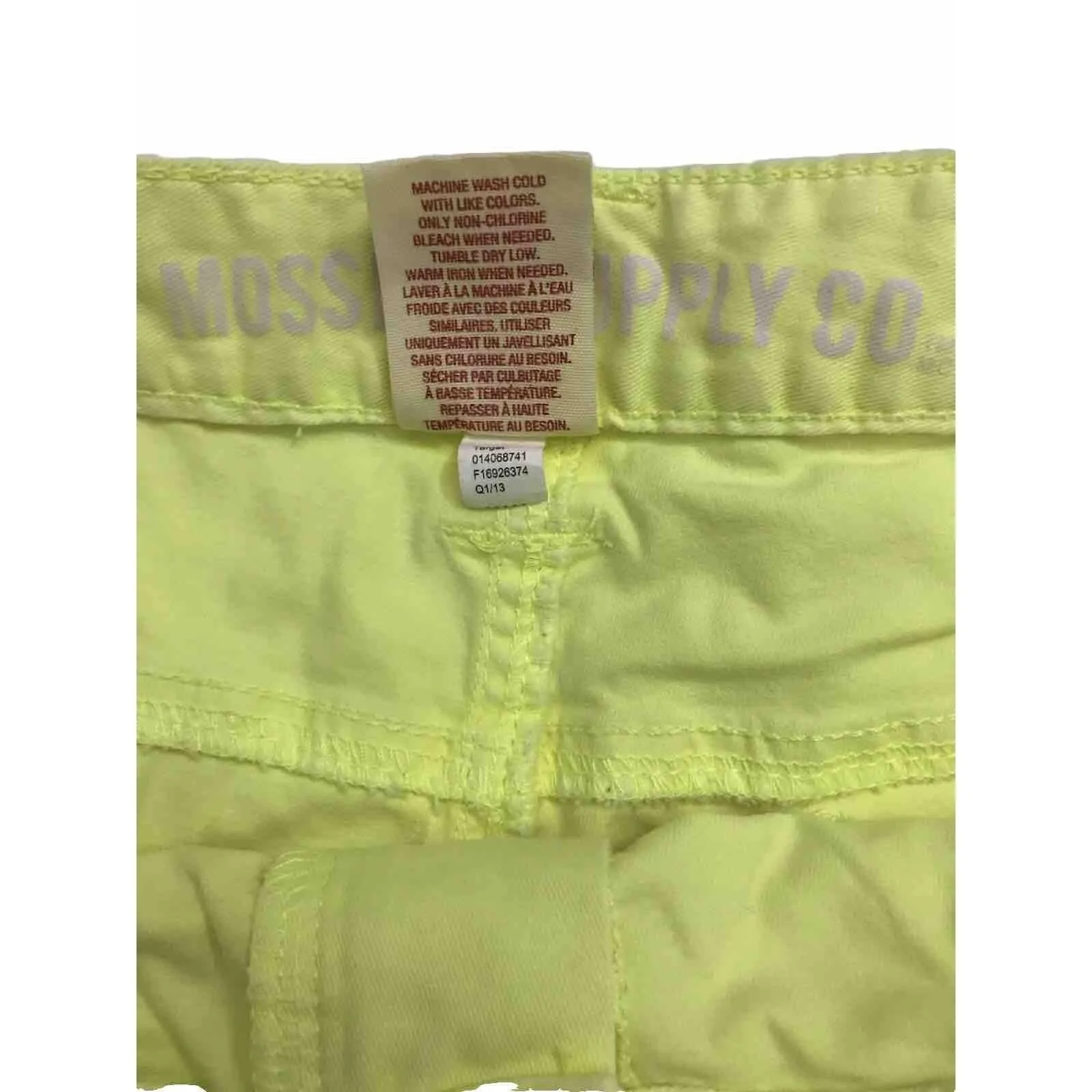 Mossimo Worm’s Shorts Yellow Bright Size 9 - Image 7