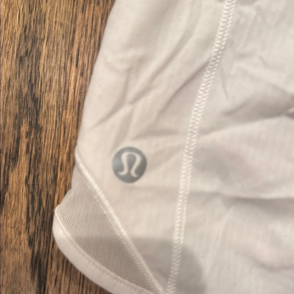 Women's White Athletic Shorts - Image 3