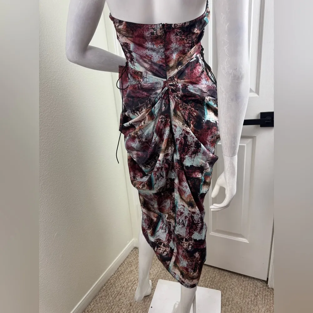 Pretty Little Thing Abstract Print Women's Dress Size 8. B14 - Image 5