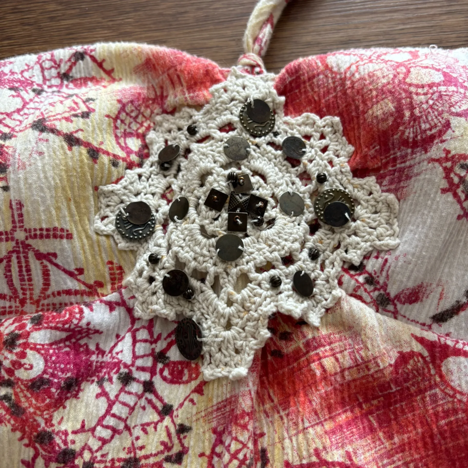 Self Esteem Y2K Boho Halter Top - Image 2