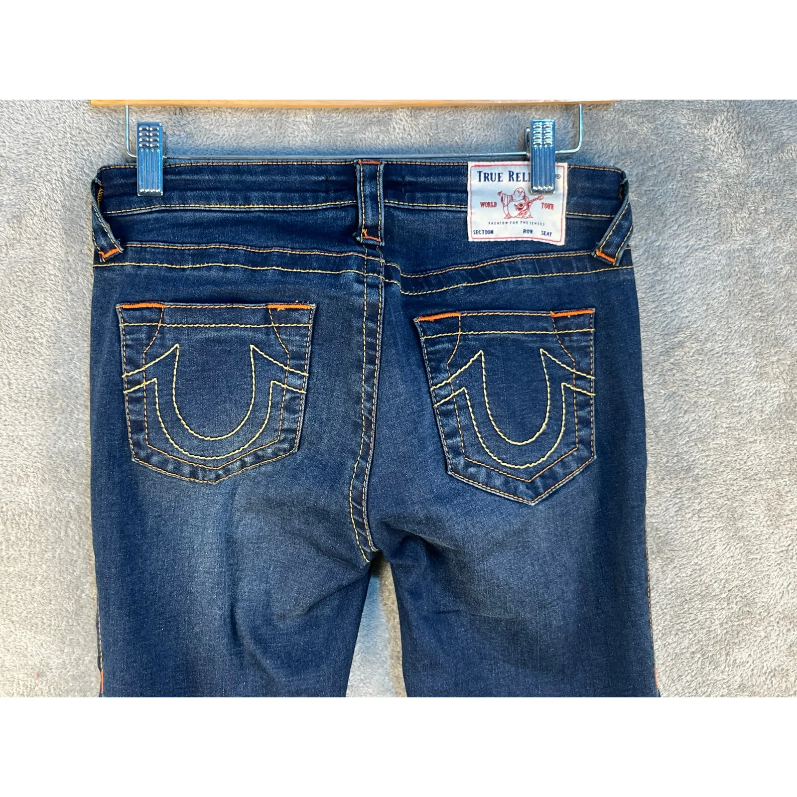True Religion Becca Bootcut Jeans Size 26 Mid Rise Stretchy Horseshoes Western - Image 7