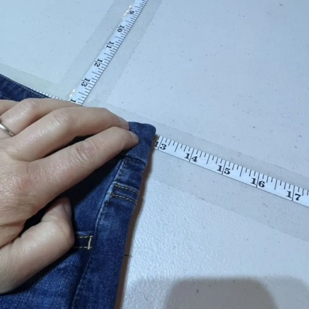 American Eagle Outfitters Women's Distressed Curvy Jegging Jeans Blue Denim Sz 0 - Image 13