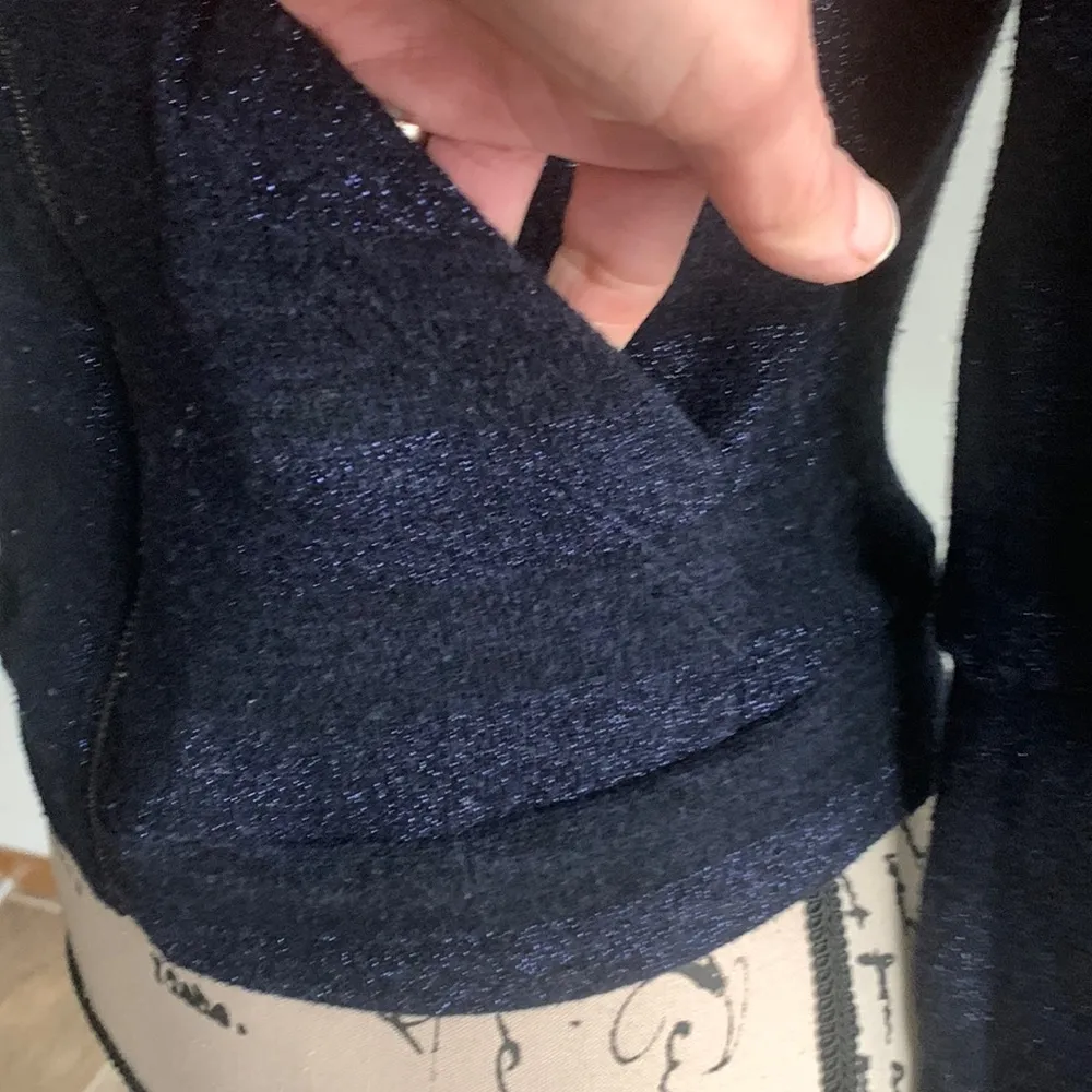 Hale Bob Metallic Striped Purple Black Loungewear Track Suit XS - Image 7