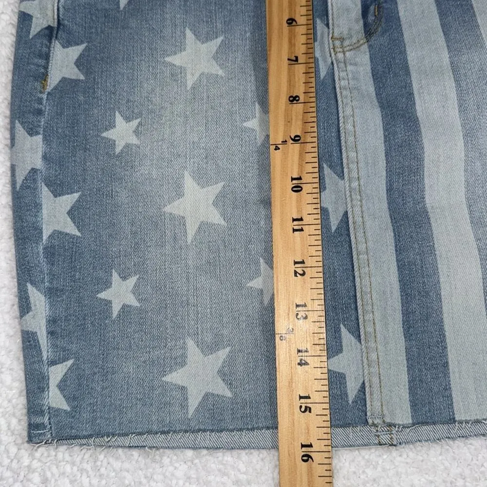 Judy Blue women's size small high waist denim stars and stripes skirt - Image 6