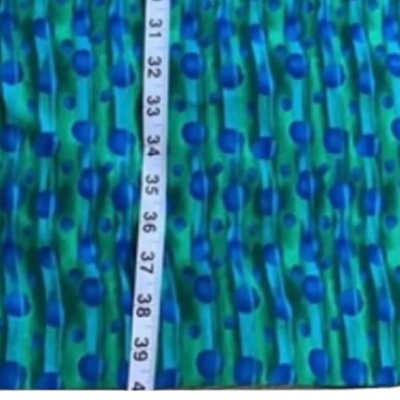 Vintage Dress 10 Long Sleeve Shirtdress Retro Classic Atomic 80s 90s USA Mod Blue - Image 10