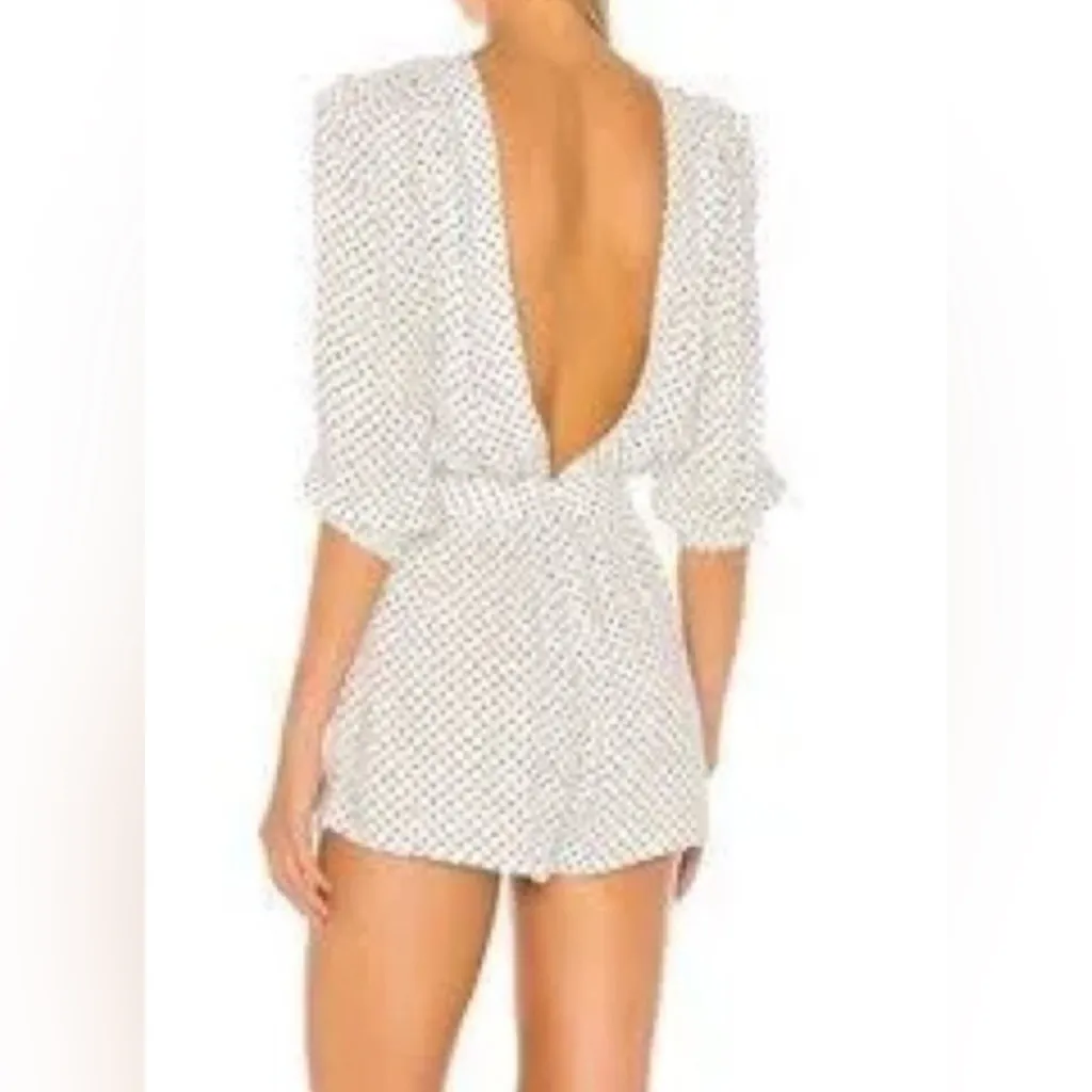 WeWoreWhat Ivory and Black Polka Dot Dress - Image 2