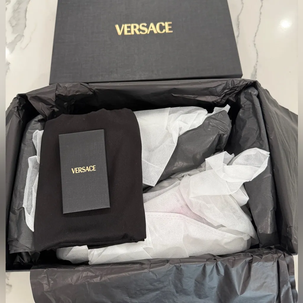 Versace La Greca Monogram Sneakers - Image 7