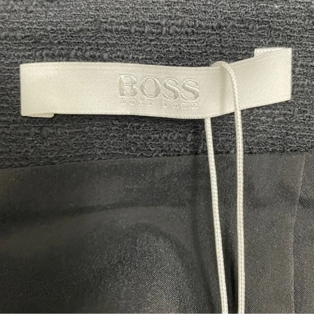 NWT Hugo Boss VIDINA Pencil Skirt Black White Blue Colorblock Size 4 New $248 - Image 13