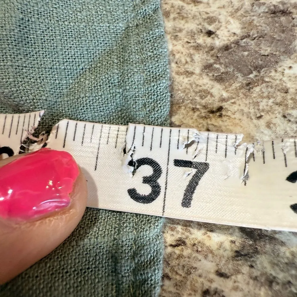 Green Smocked Ruffled Midi Sundress Size L - Image 6