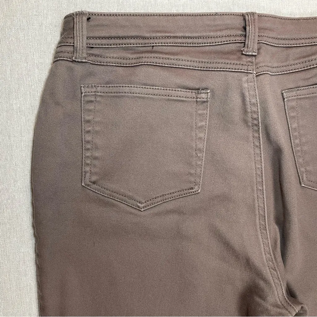 dressbarn | Petite Brown Straight Leg Stretch Jeans | P14 - Image 6