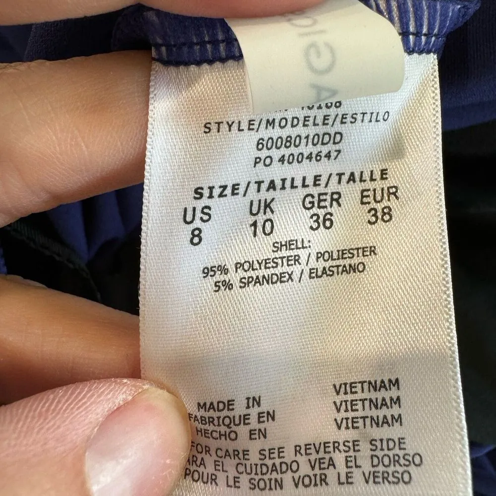 Miraclesuit Size 8‎ Indigo Blue Tankini Top Draped Slimming - Image 8