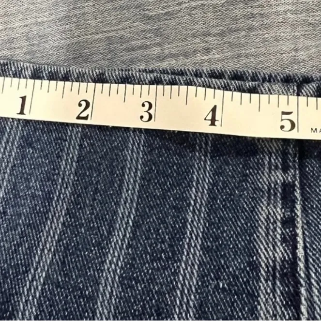 PacSun Striped Blue denim “Mom Jeans” size 27 - Image 9