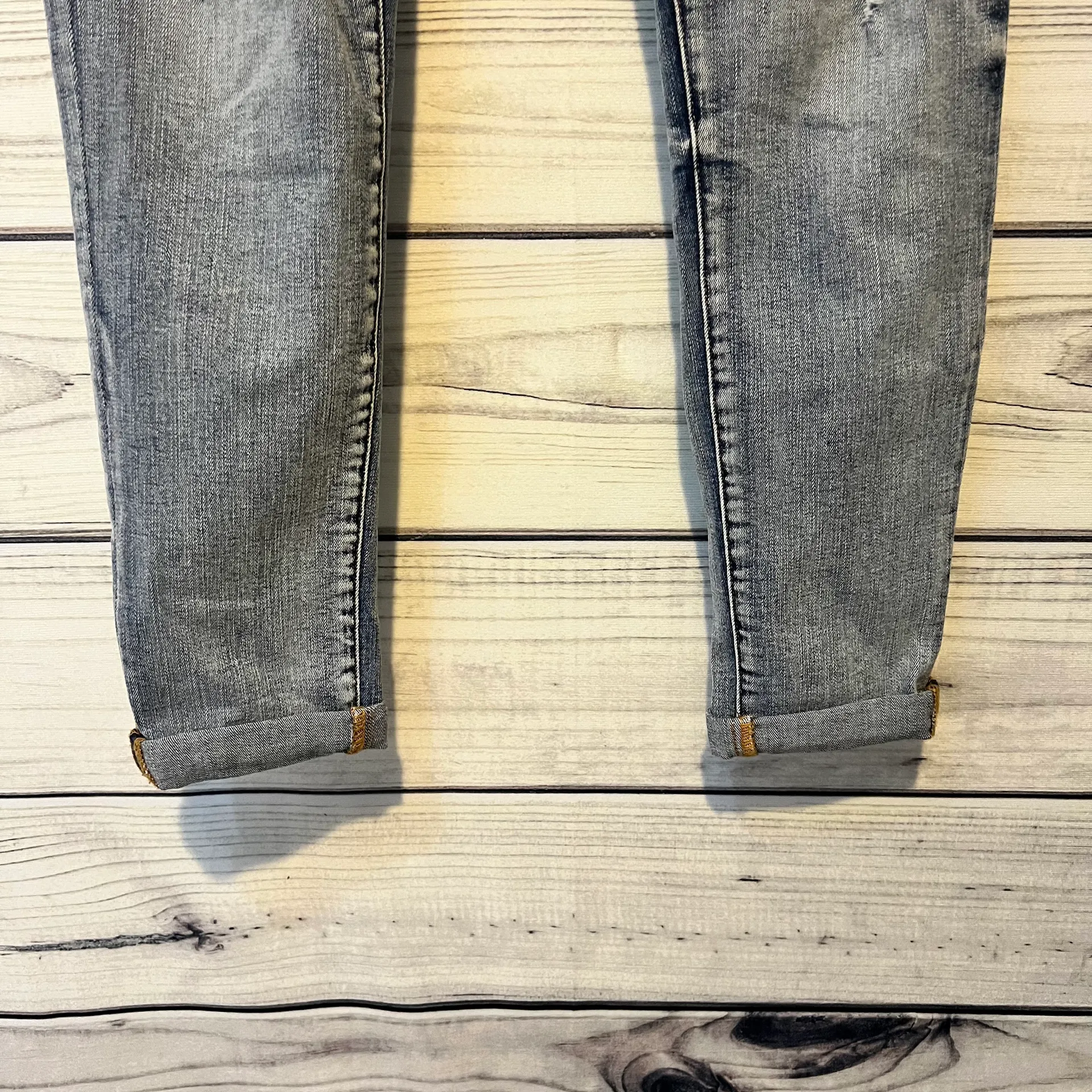 KanCan USA KanCan Clairie Mid Rise Distressed Button Fly Boyfriend Jean  - Image 6