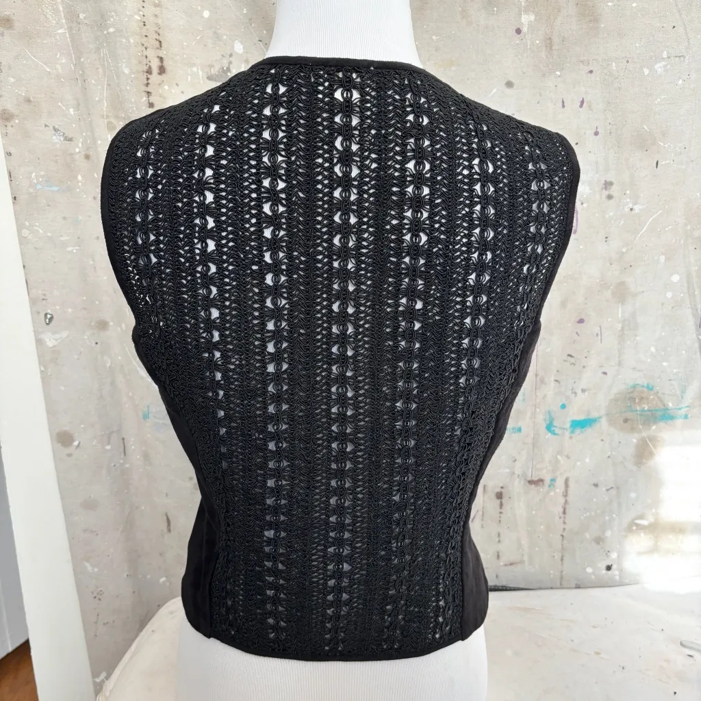 Vintage Suede Vest by Joseph Abound Black - Image 5