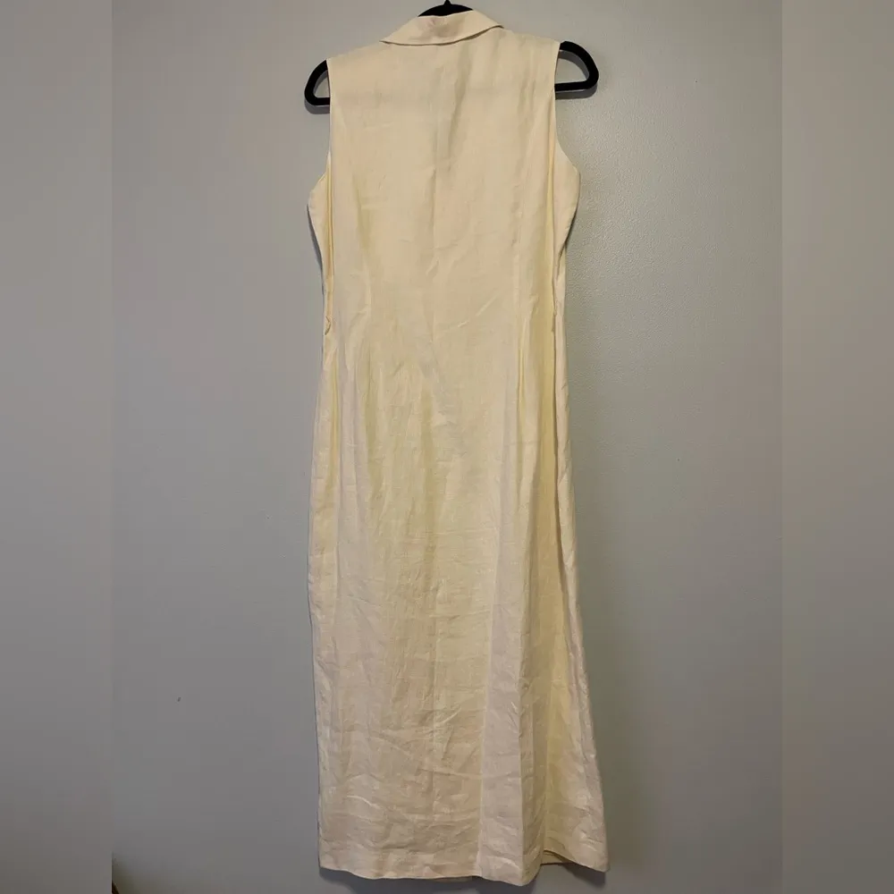 Brooks Brothers Irish Linen Sleeveless Shirtdress - Image 4