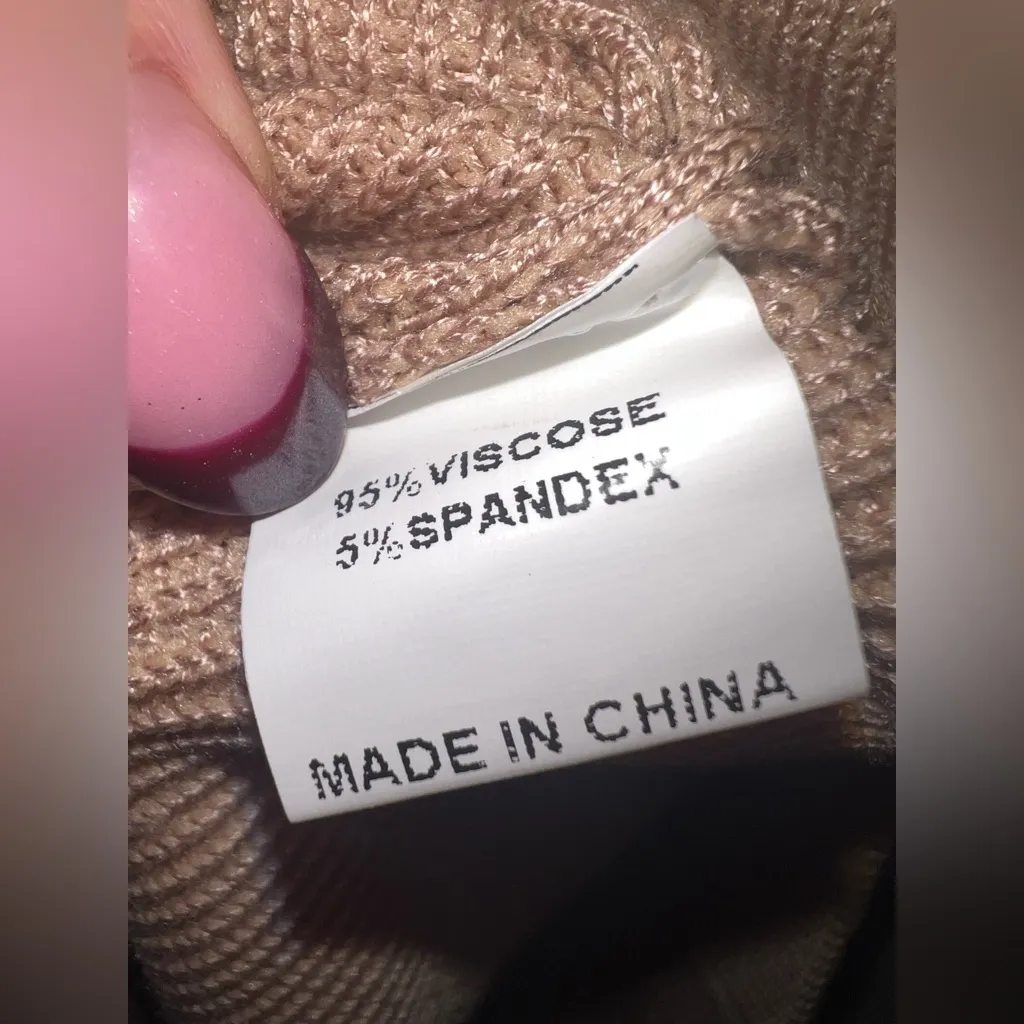 Princess Polly Love More Knit Top Nude Cropped V-Neck NWT - Image 8