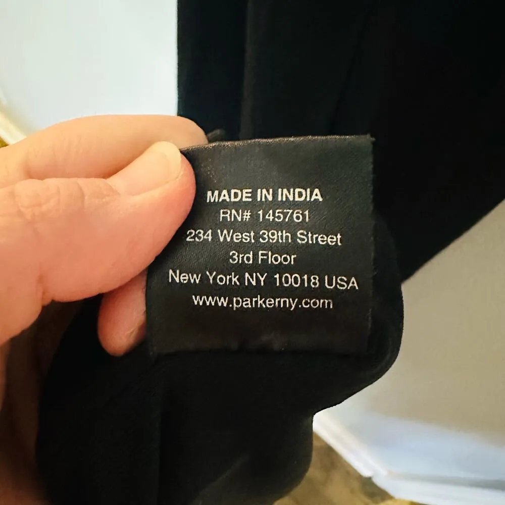 Parker Women's Black Kyler Halter Neckline Sleeveless Cocktail Gown Dress Size 2 - Image 5