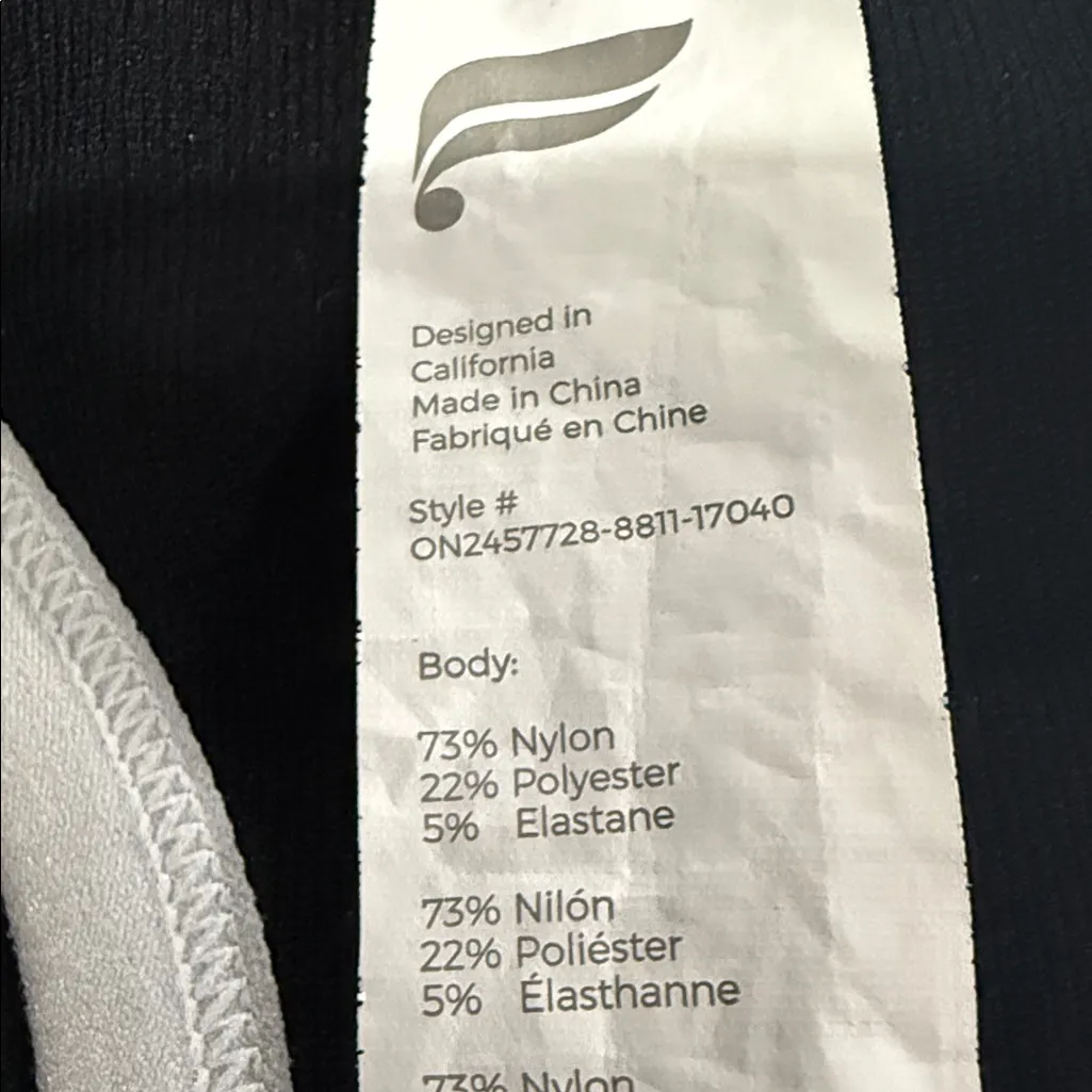 Fabletics Motion 360 Racerback Black and Gray Jumpsuit - Image 6