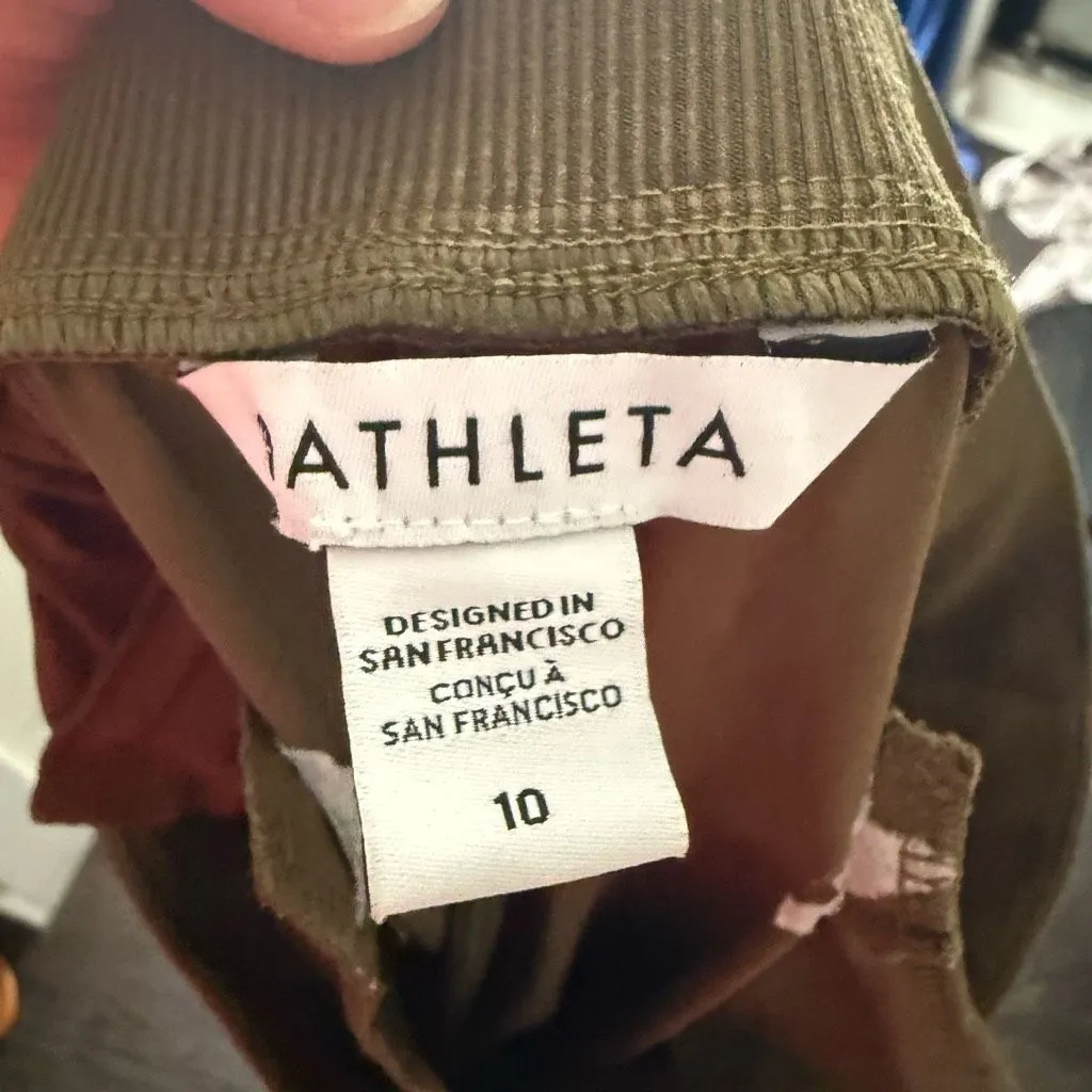 Athleta Women’s 10 Brooklyn Mid Rise Ankle Pant Olive Green - Image 4