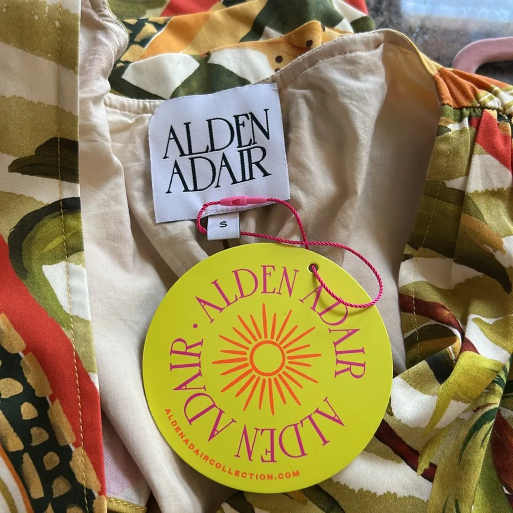 Aldean Adair Marina Top in Desert Patch Size Small NWT Orange - Image 9