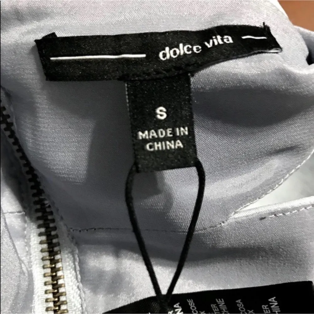 Dolce Vita Lily Cropped Bustier Top Blue Blouse S - Image 3