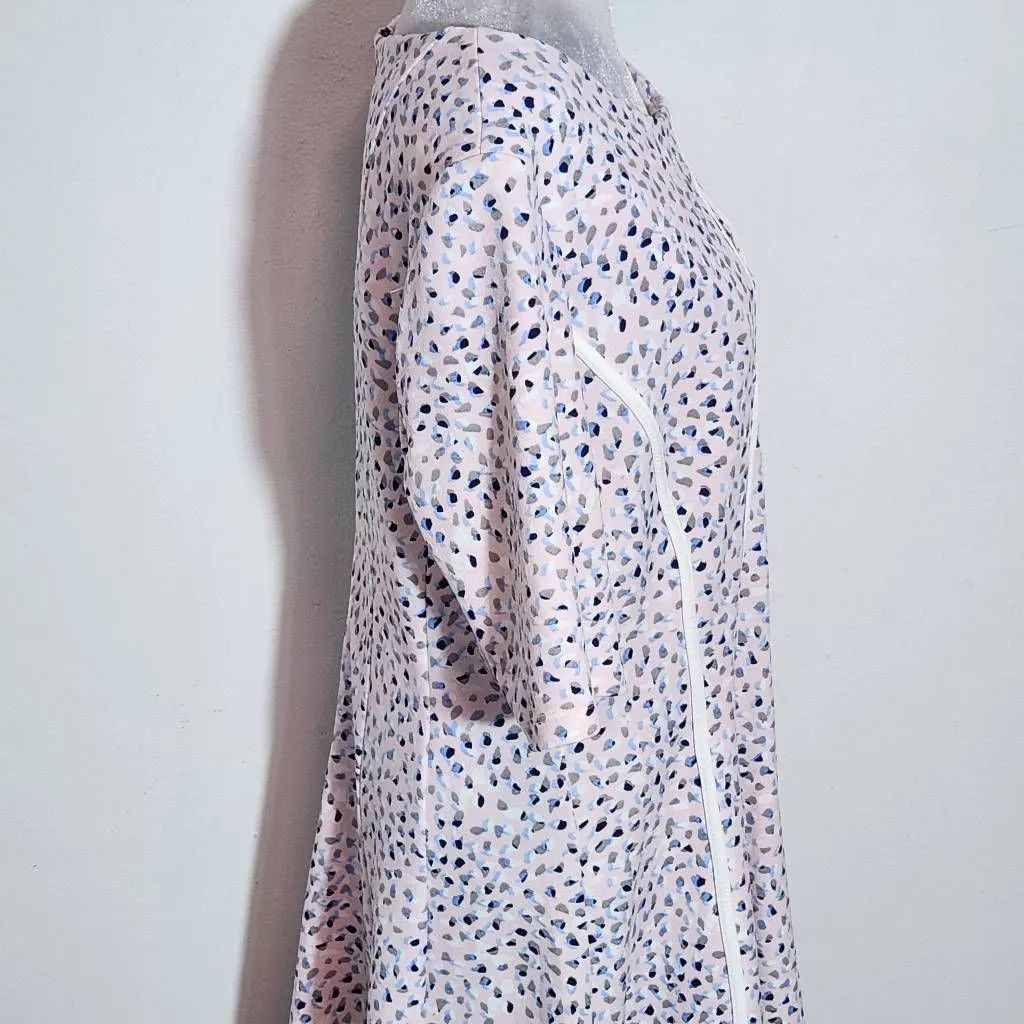 Shelby & Palmer Pink Print A-Line Dress Size 14 Wedding Guest Dress - Image 5