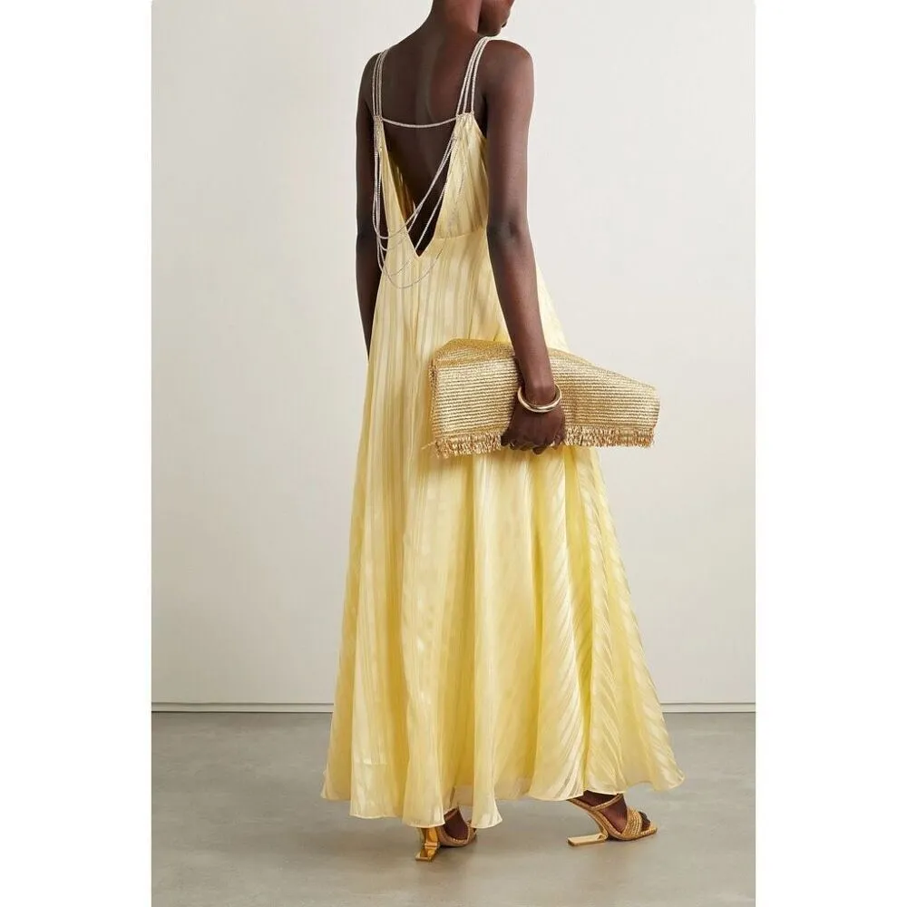 LoveShackFancy Darralis‎ Dress in Soft Yellow - Image 3
