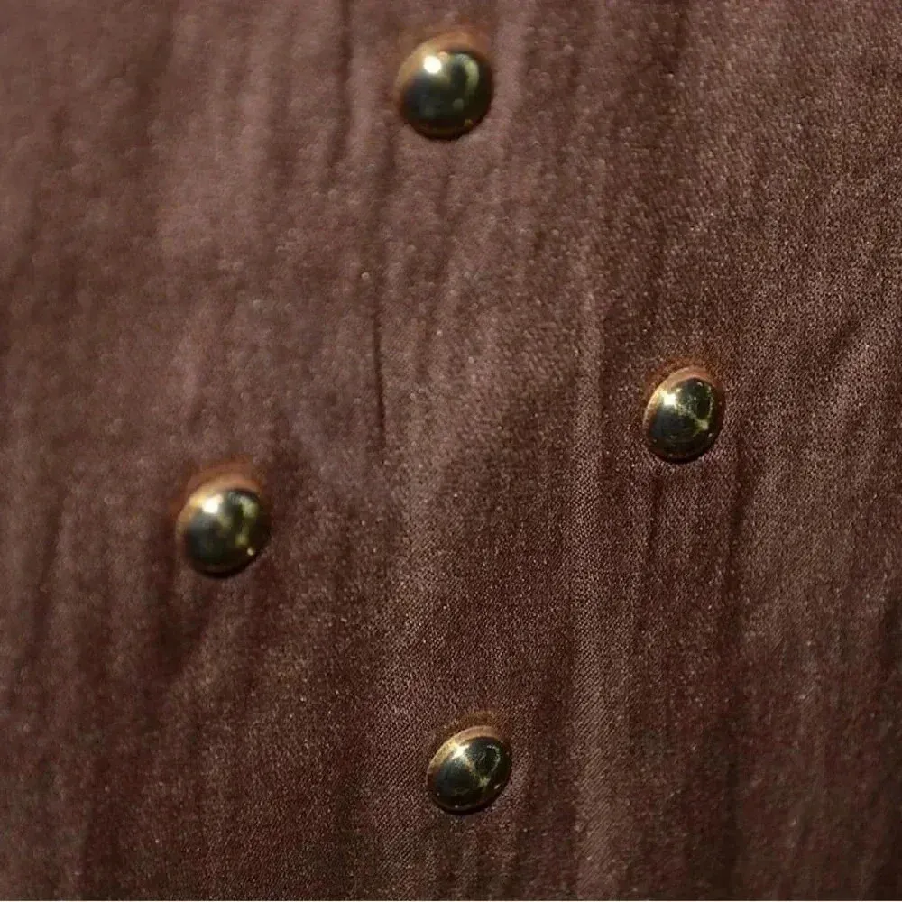 Michael Kors Black Brown Gold Studded Shift Dress Women’s Size S Small - Image 4