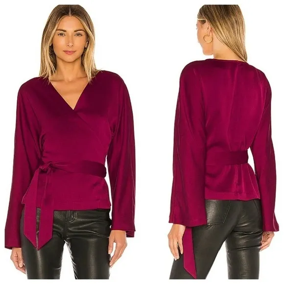 L’ Academie The Bonnie Wrap Top - Image 2