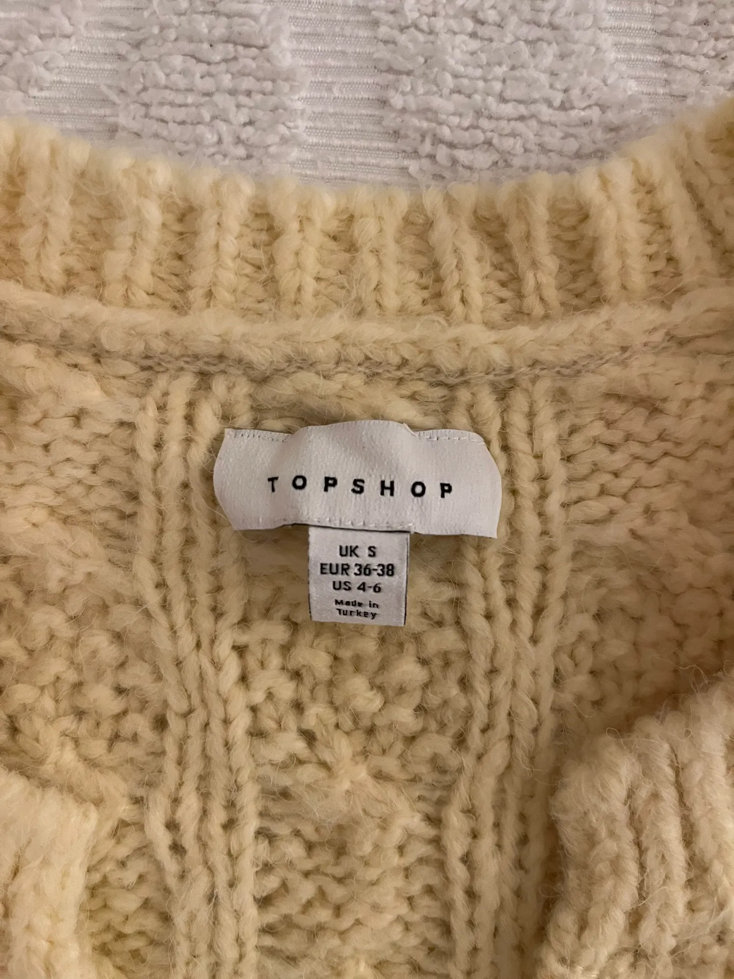 Yellow Cropped Cardigan - Image 2