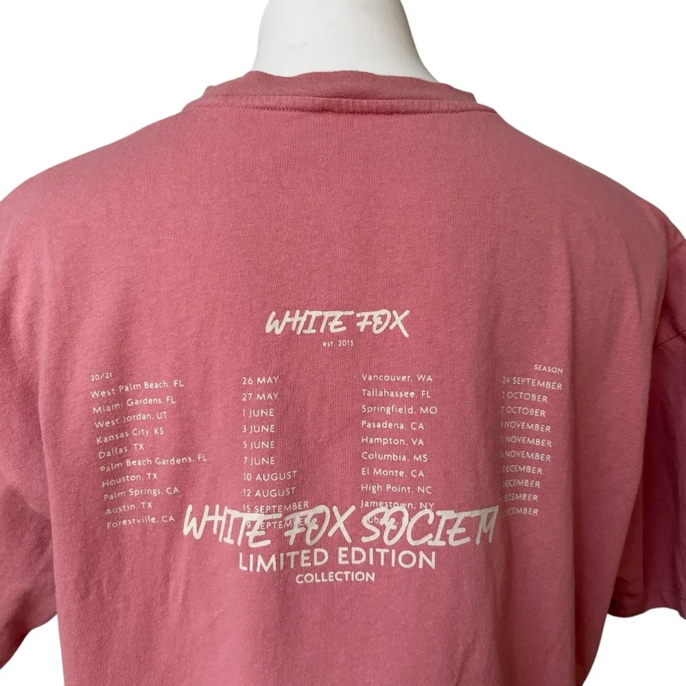 White Fox Limited Edition Oversized Short Sleeve Tee, Sz S/M - Image 8