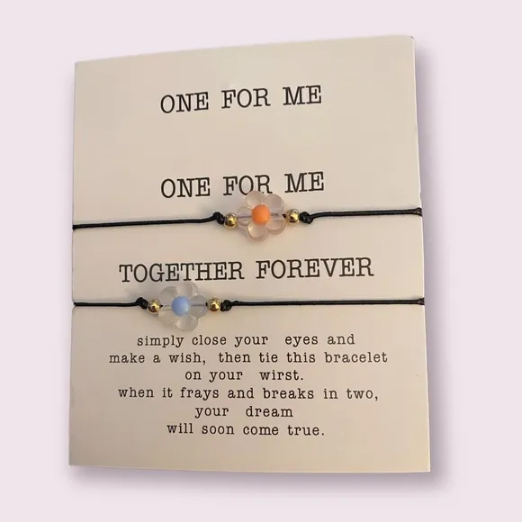 Make A Wish Best Friends Bracelets #192 Blue - Image 2