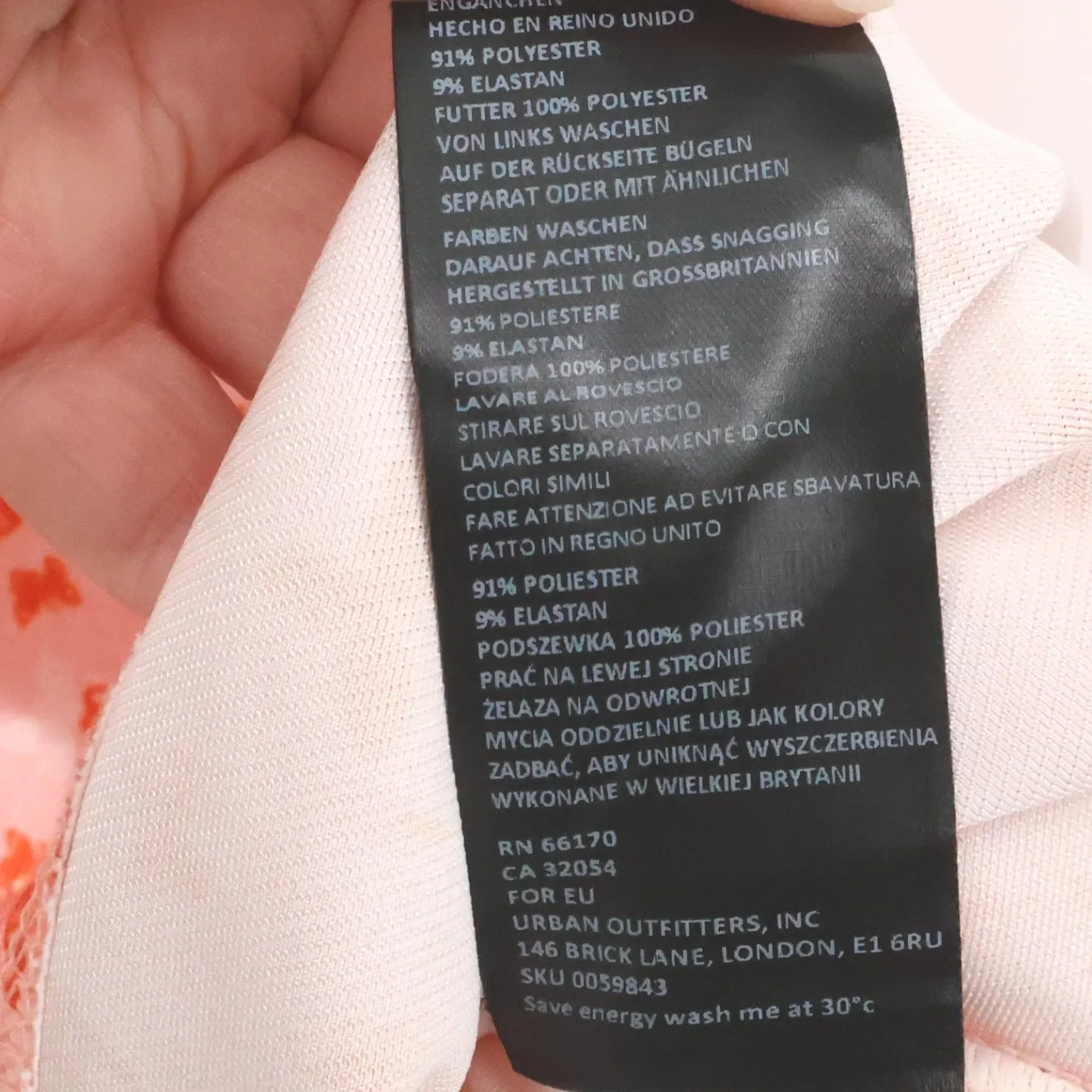 Urban Outfitters Y2K Mini Slip Dress Pink‎ Butterfly Twee Fairy Soft Girl Size S - Image 9