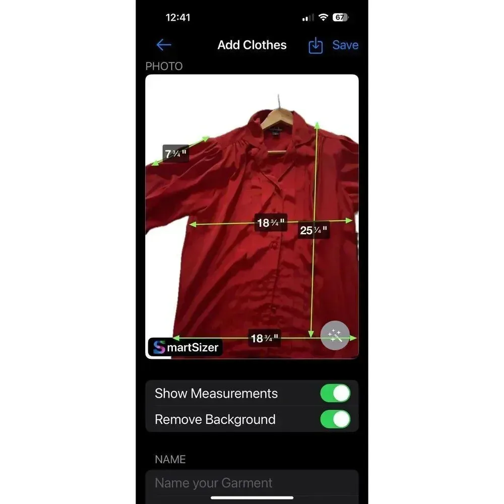 David Matthews 90’s Vintage Button Up Blouse Size 10 Red - Image 5