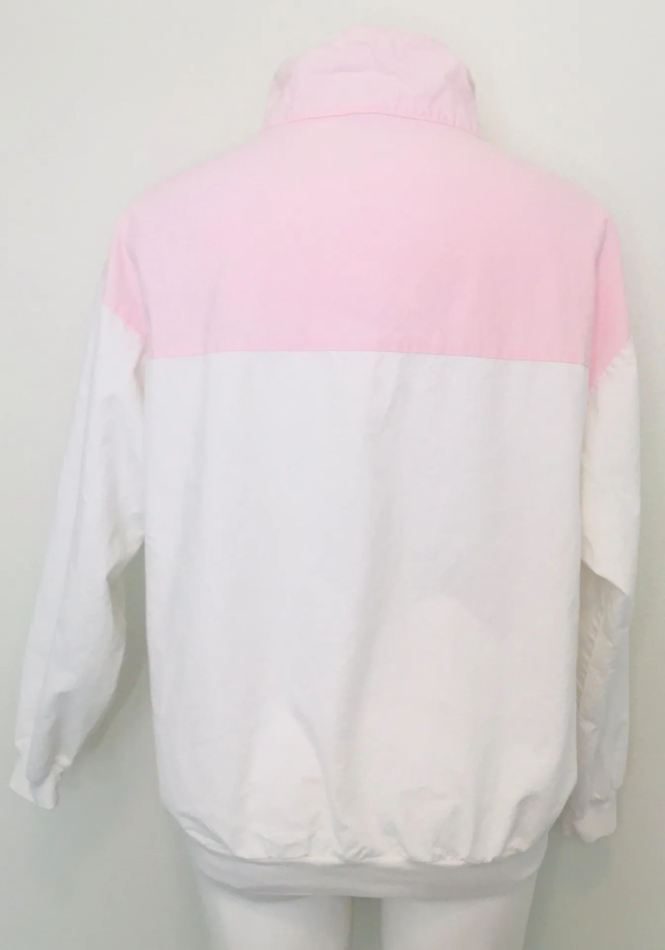 Vintage California Beach 3/4 Zip Pullover White Size L - Image 5