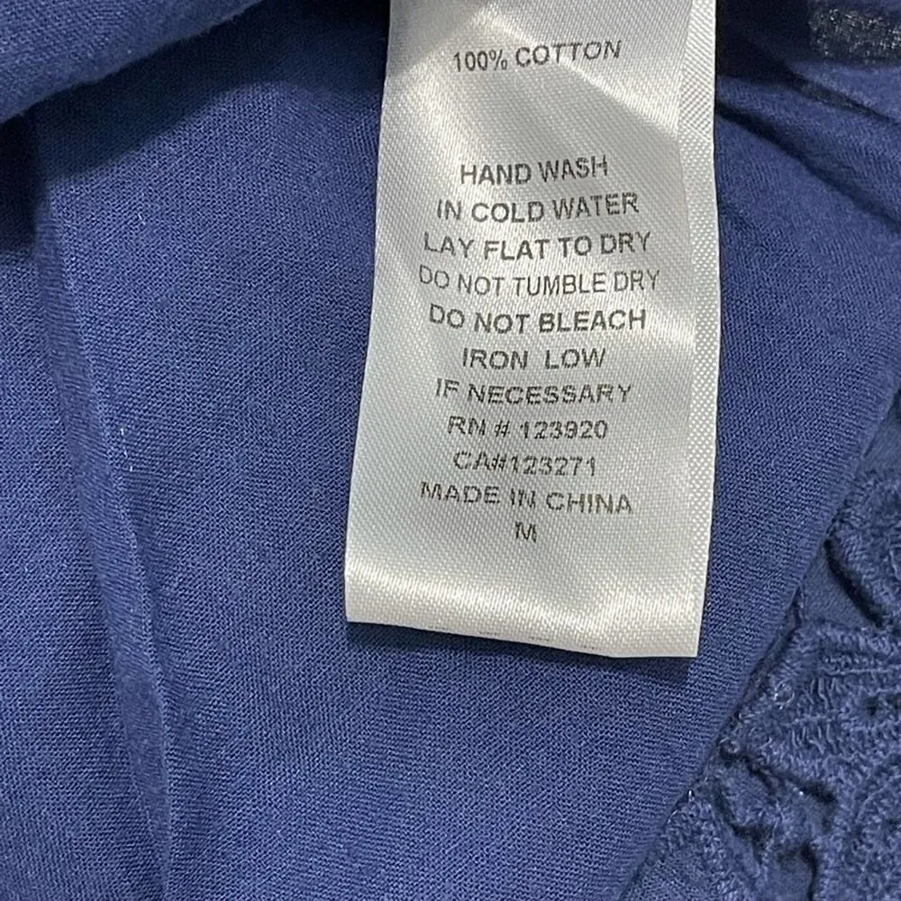 LAmade Donna Lace Keyhole Top Midnight Blue Medium‎ Blue - Image 10