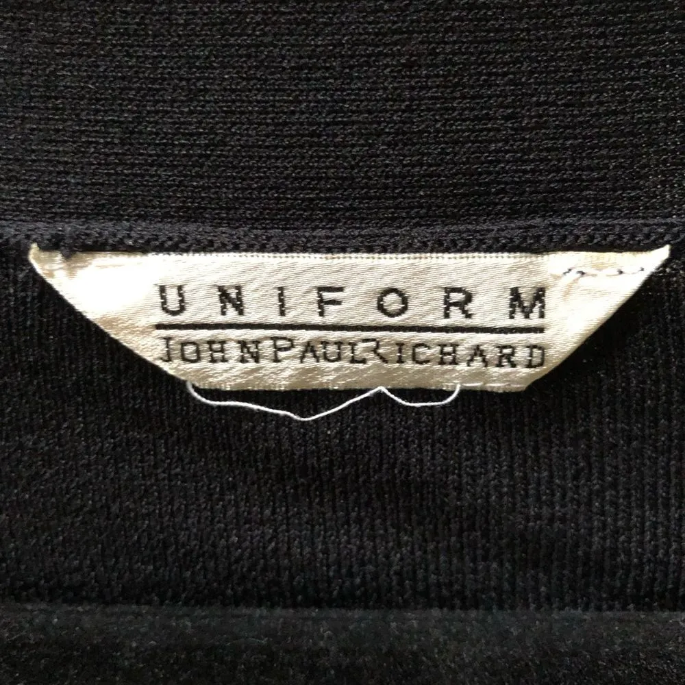 90s Vintage JohnPaulRichard Black Bolero Tie Crop Top Cardigan 1X - Image 3