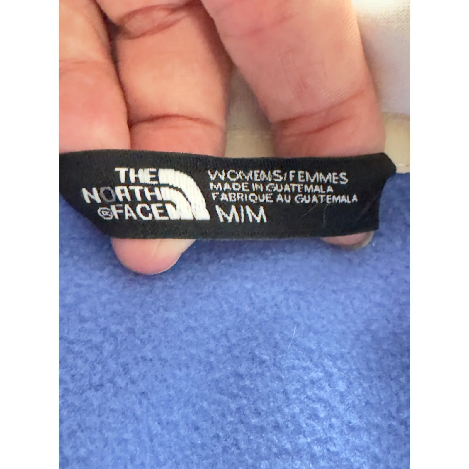 The North Face Full Zip Hoodie Blue Size Medium - Image 3